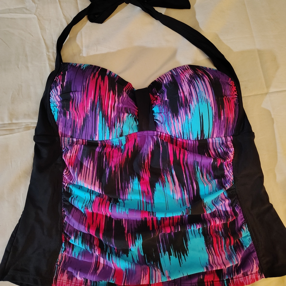 Catalina Multicolor Halter Swim Top